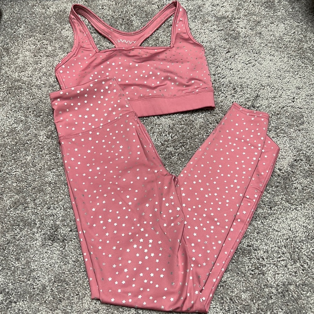 Wavvy Stars Small Sportsbra + XS Leggings Set
